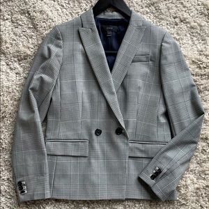 JCrew plaid blazer for summer